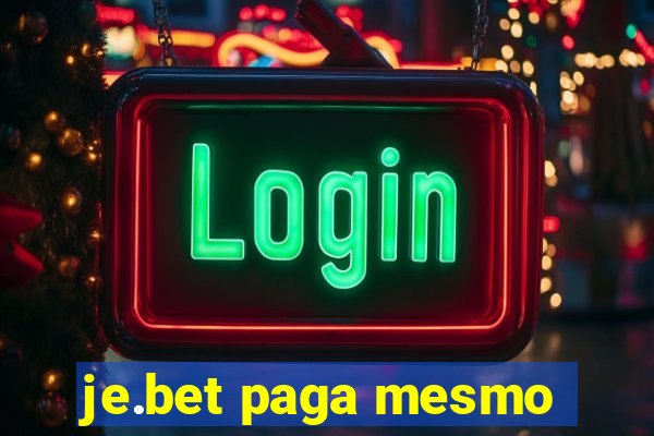 je.bet paga mesmo